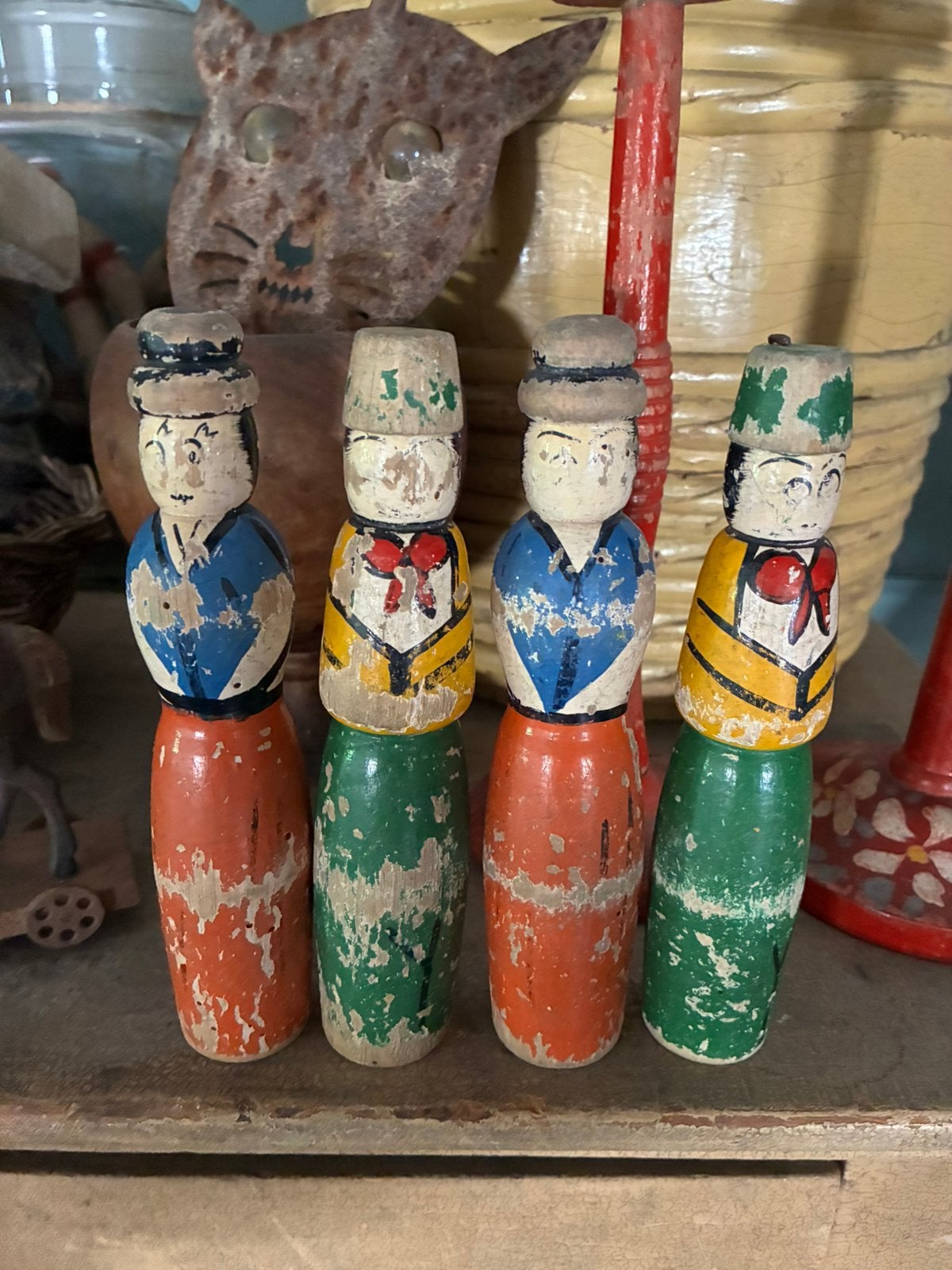 Antieke kegeltjes, Ophalen of Verzenden