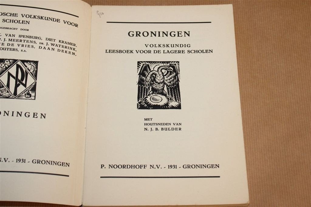 Groningen Volkskunde — Houtsneden N.J.B. Bulder 1931, Boeken, Ophalen of Verzenden, Gelezen