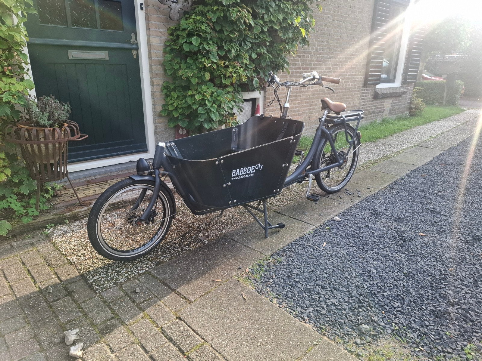 Babboe City E-Bike Bakfiets - Ideaal voor Gezinnen, Fietsen en Brommers, Gebruikt, 51 tot 55 cm, 30 tot 50 km per accu, Ophalen