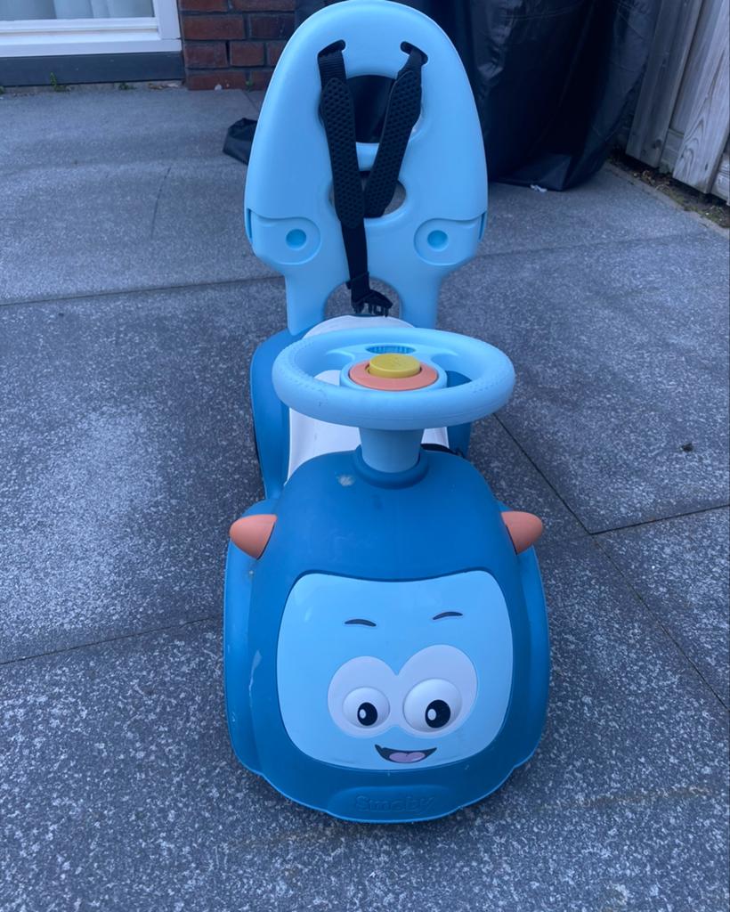 Smoby Ride On Maestro Balade Blauw Loopauto, Kinderen en Baby's, Speelgoed | Buiten | Voertuigen en Loopfietsen, Gebruikt, Loopvoertuig