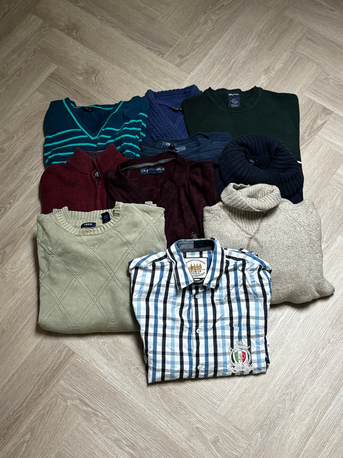 Bundel van 10 diverse truien en shirts, Kleding | Heren, Ophalen of Verzenden, Gedragen, Overige maten, Meerkleurig
