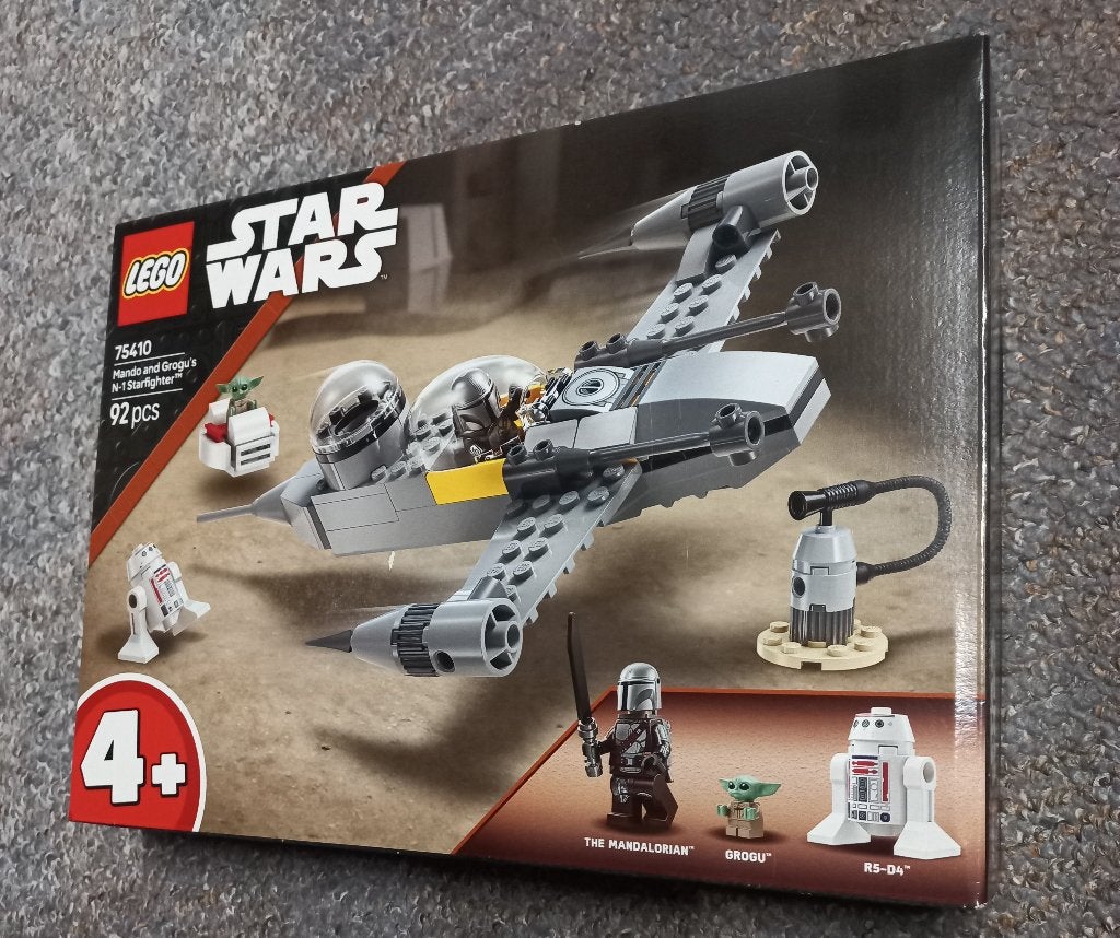 Lego 75410 Mando Grogu N-1 Starfighter , Star Wars = 17 euro, Ophalen of Verzenden, Nieuw
