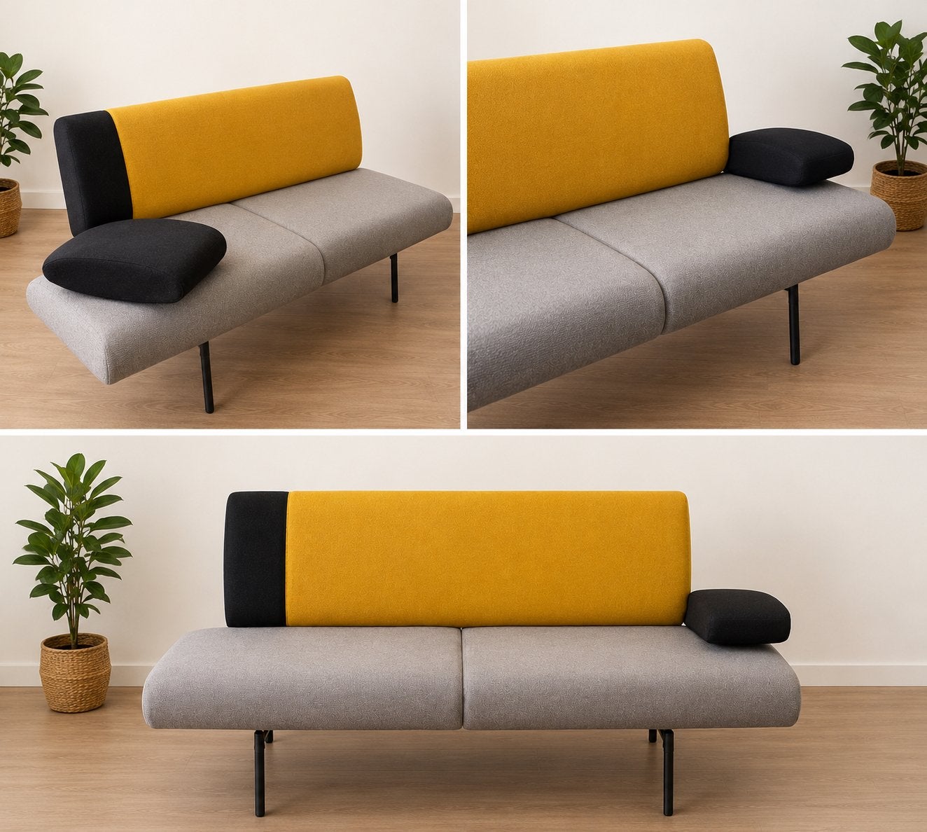 Harvink armslag 2 zitsbank, Ophalen, 150 tot 200 cm, Tweepersoons, 75 tot 100 cm