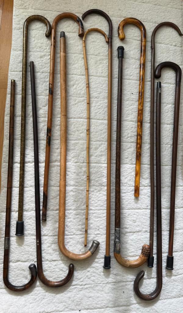 Wandelstok rondhaak oud, Ophalen of Verzenden, Zo goed als nieuw