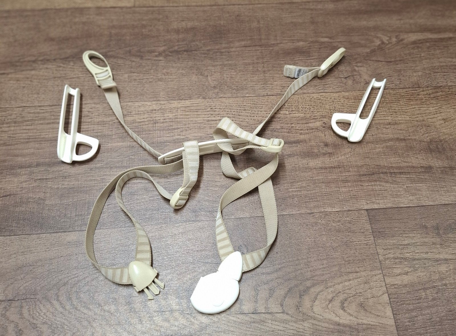 Baby veiligheidstuigje en clips voor kinderstoel/buggy, Ophalen, Gebruikt