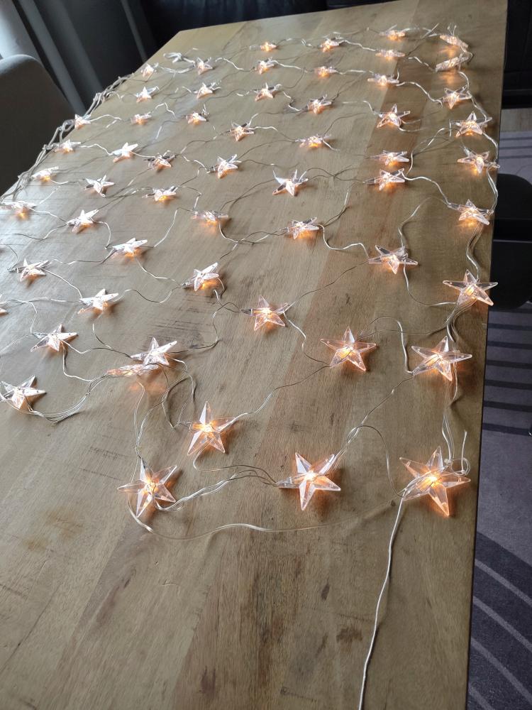 IKEA STRÅLA – Vintage Sterren Lichtgordijn, Diversen, Kerst, Gebruikt, Verzenden