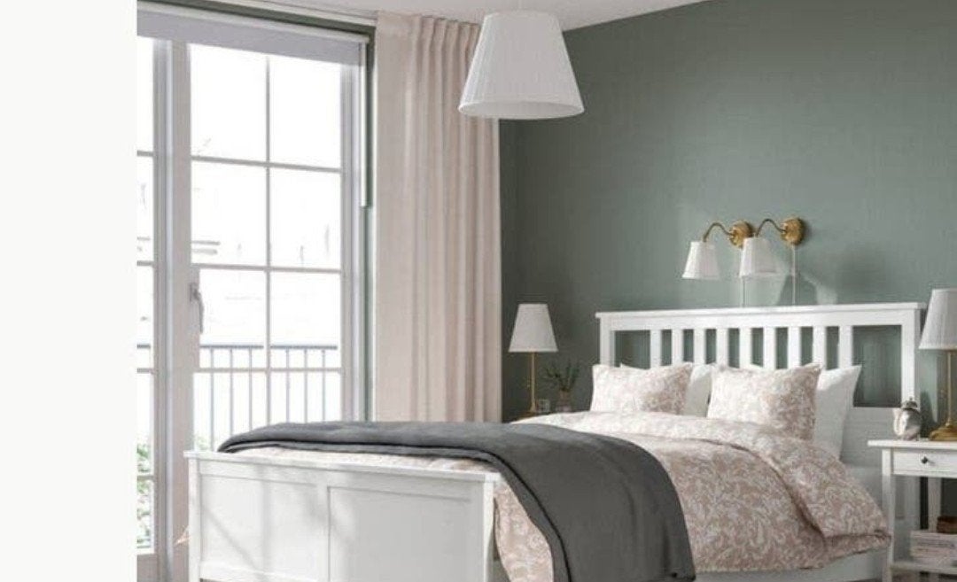 Hemnes bed 180/200, Ophalen, Gebruikt, Wit, Tweepersoons
