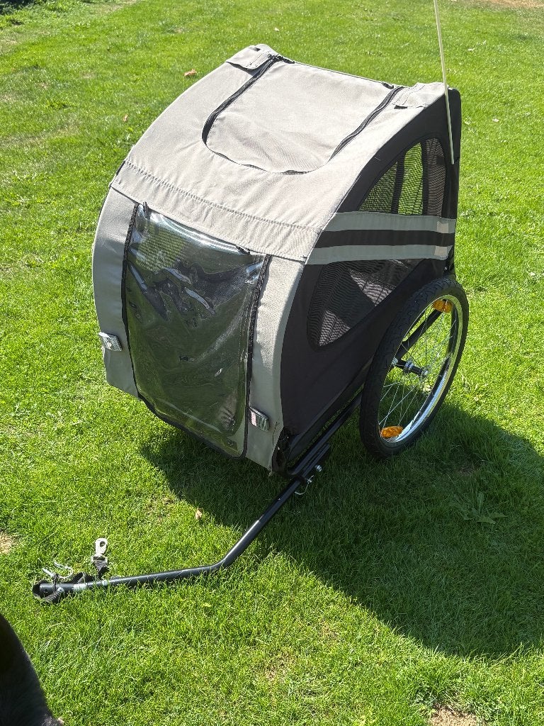 hondenkar fiets/bon aanwezig bij foto's 2026, Overige merken, Ophalen, Zo goed als nieuw, Hondenfietskar