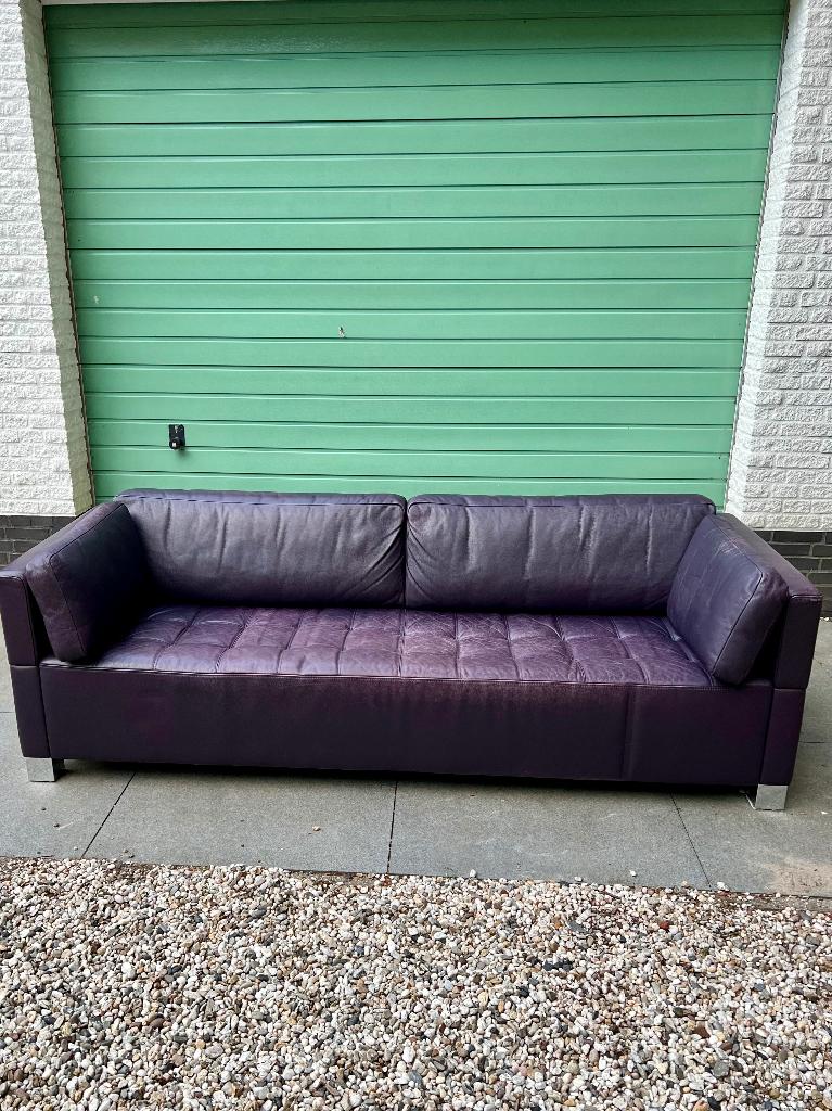 Bankstel Bröhl aubergine kleur, Huis en Inrichting, Banken | Bankstellen, Ophalen, Gebruikt, Overige maten, Rechte bank