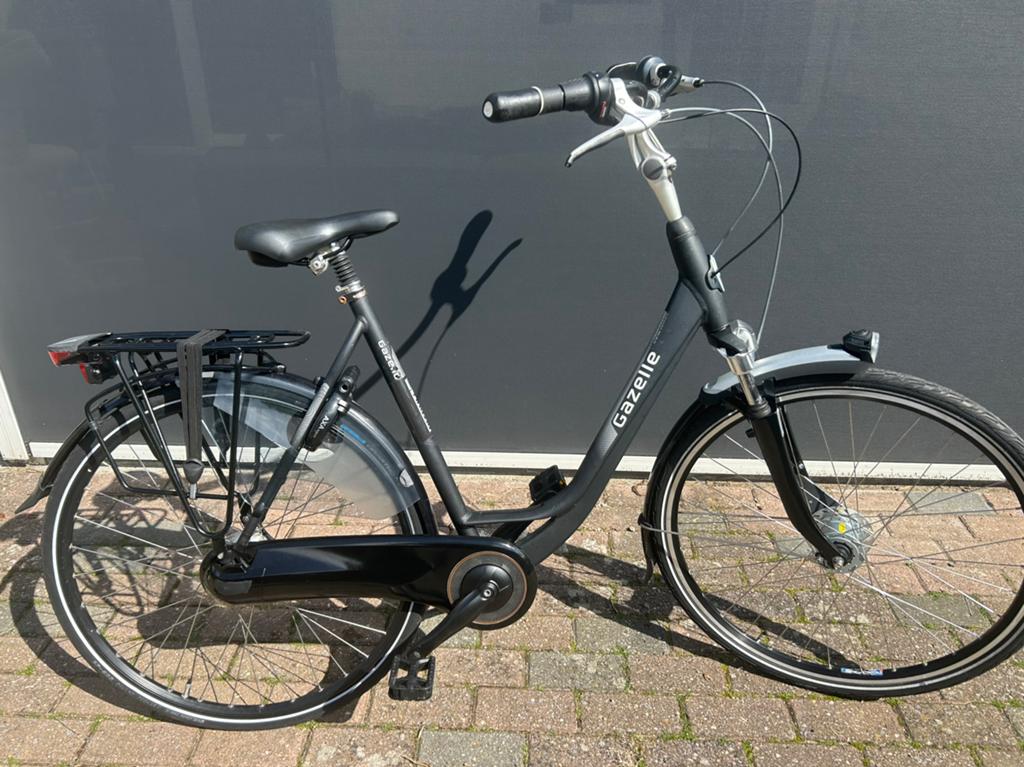 Gazelle orange comfort damesfiets, Fietsen en Brommers, Fietsen | Dames | Damesfietsen, 56 cm of meer, Ophalen of Verzenden, Zo goed als nieuw