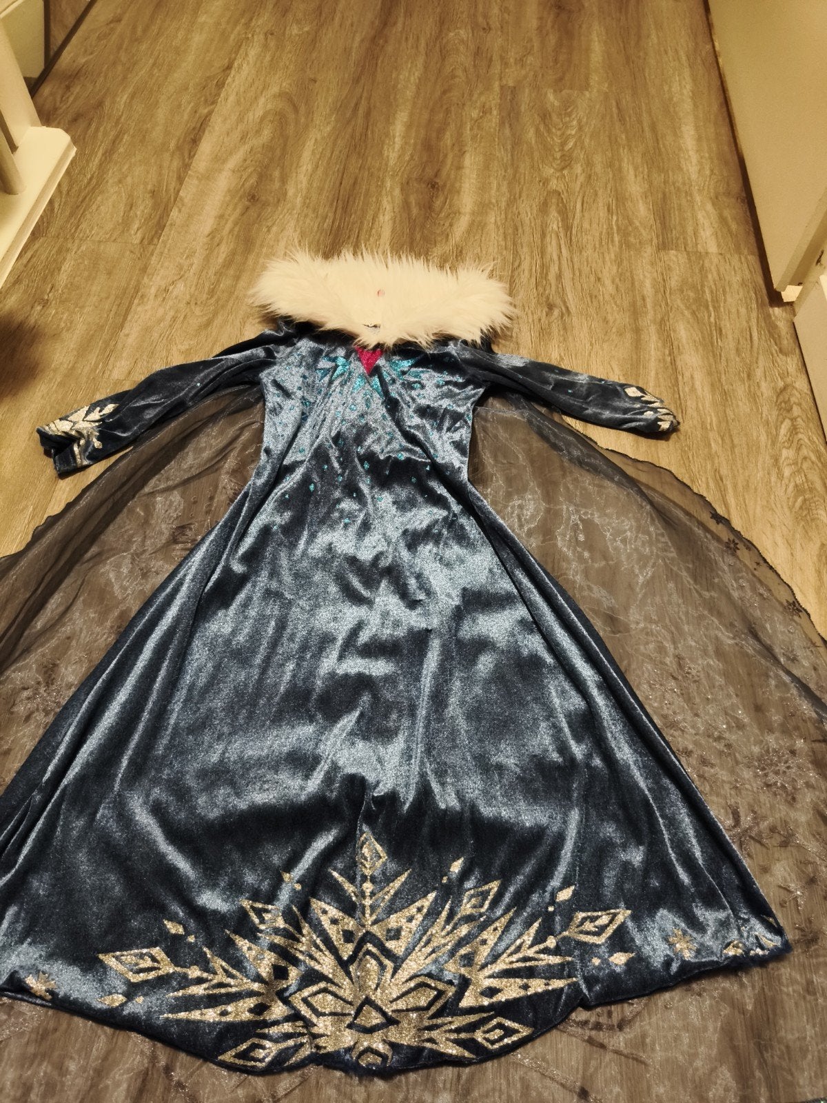 Elsa jurk Frozen verkleedjurk met cape maat 110, Ophalen of Verzenden, 110 t/m 116, Meisje