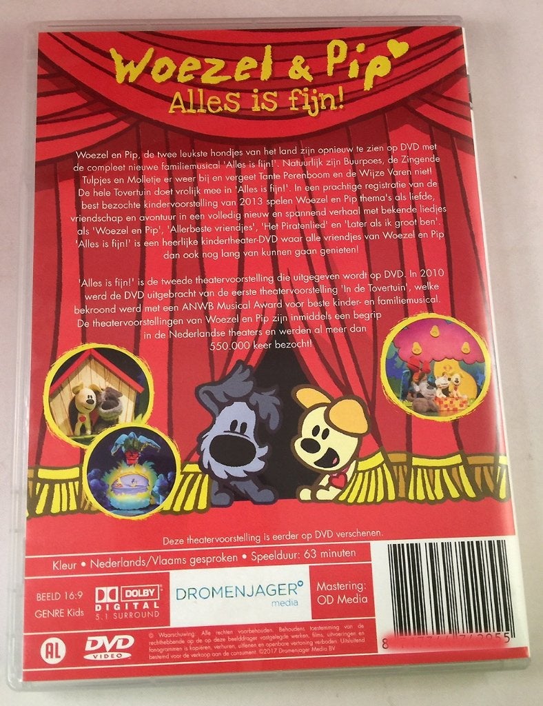 Woezel & Pip - Alles is fijn! - familiemusical theater show, Show, Alle leeftijden, Poppen, Nieuw in verpakking