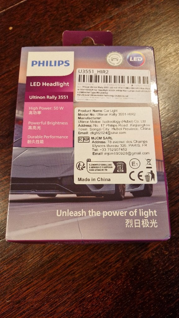 Set Philips Ultinon Rally Hir2 LED lampen., Ophalen, Nieuw, Toyota