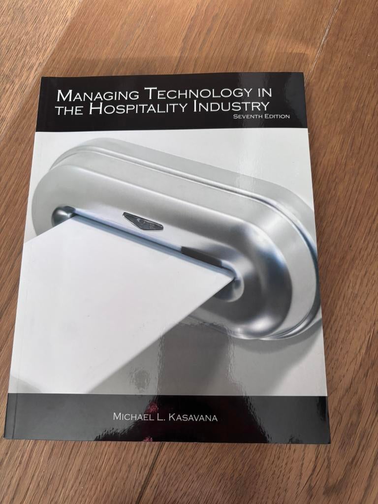 Managing technology in the hospitality industry, Ophalen of Verzenden, Zo goed als nieuw, Overige niveaus