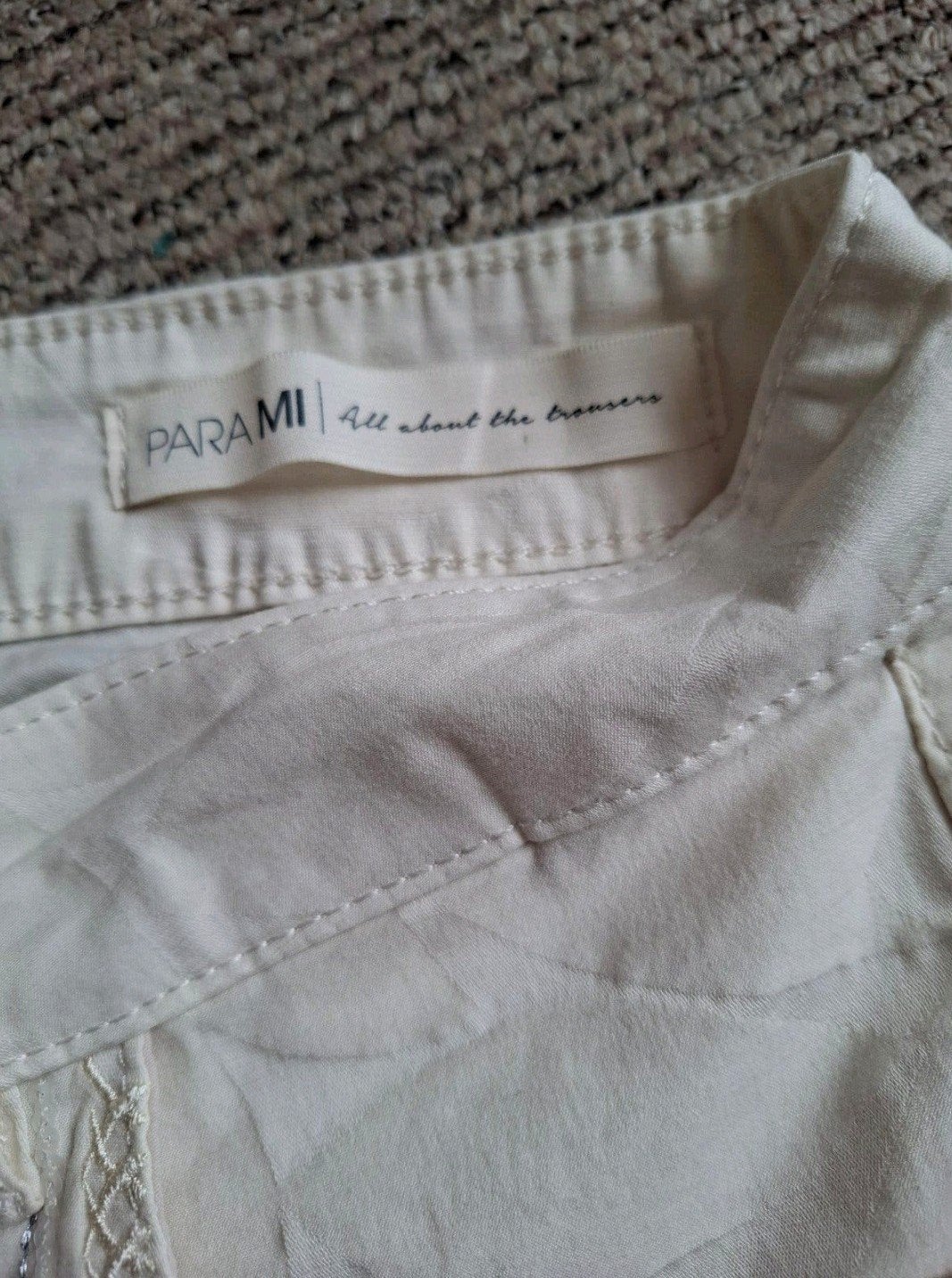 PARAMI Ivy Embroidery Special Damesbroek W38/L30, Kleding | Dames, Maat 38/40 (M), Parami, Beige, Ophalen of Verzenden