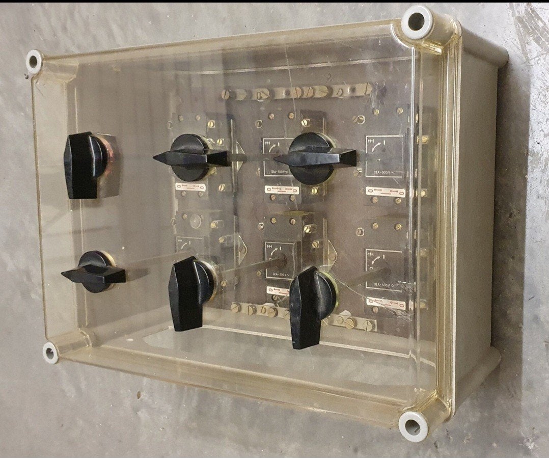 halyester kast met schakelaars, Ophalen of Verzenden