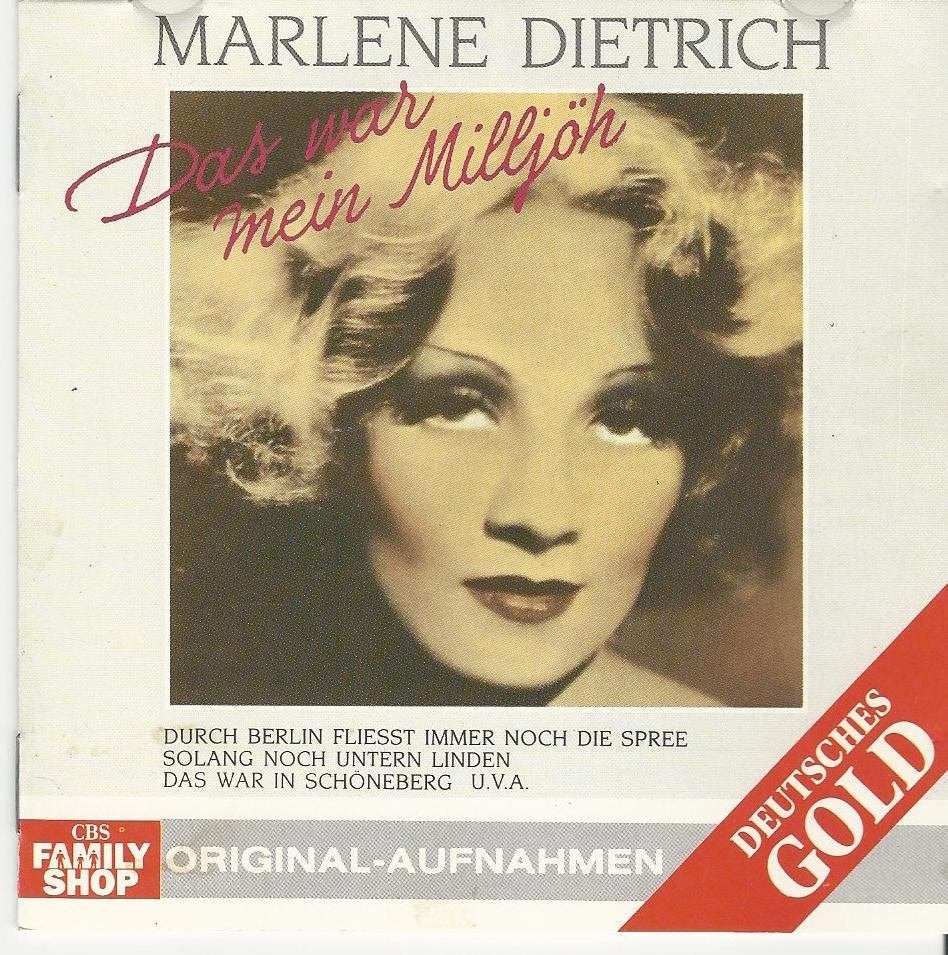 Marlene Dietrich - Das war mein Milljöh = 2,99, Ophalen of Verzenden, Zo goed als nieuw
