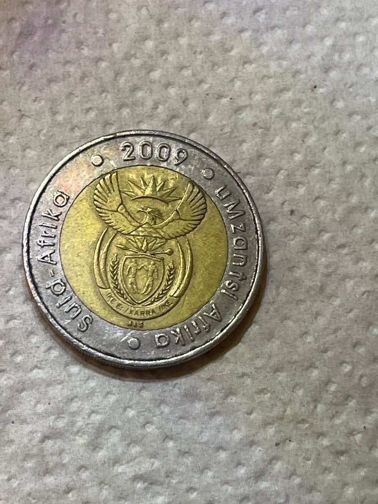 5 rand 2009, Ophalen of Verzenden, Zuid-Afrika, Losse munt