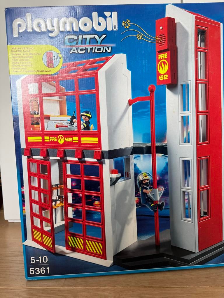 Playmobil Brandweerkazerne 5361 met extra uitbreidingen, Kinderen en Baby's, Speelgoed | Playmobil, Ophalen of Verzenden, Nieuw