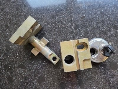 slot voor caravan / aanhanger, Caravans en Kamperen, Caravan accessoires, Ophalen, Zo goed als nieuw
