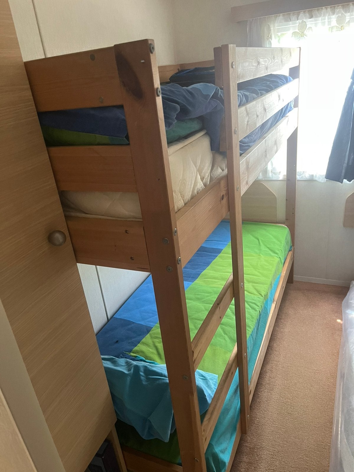 Frame stapelbed, grenen, 90x200 cm (IKEA), Kinderen en Baby's, Kinderkamer | Stapelbedden en Hoogslapers, Ophalen, Zo goed als nieuw