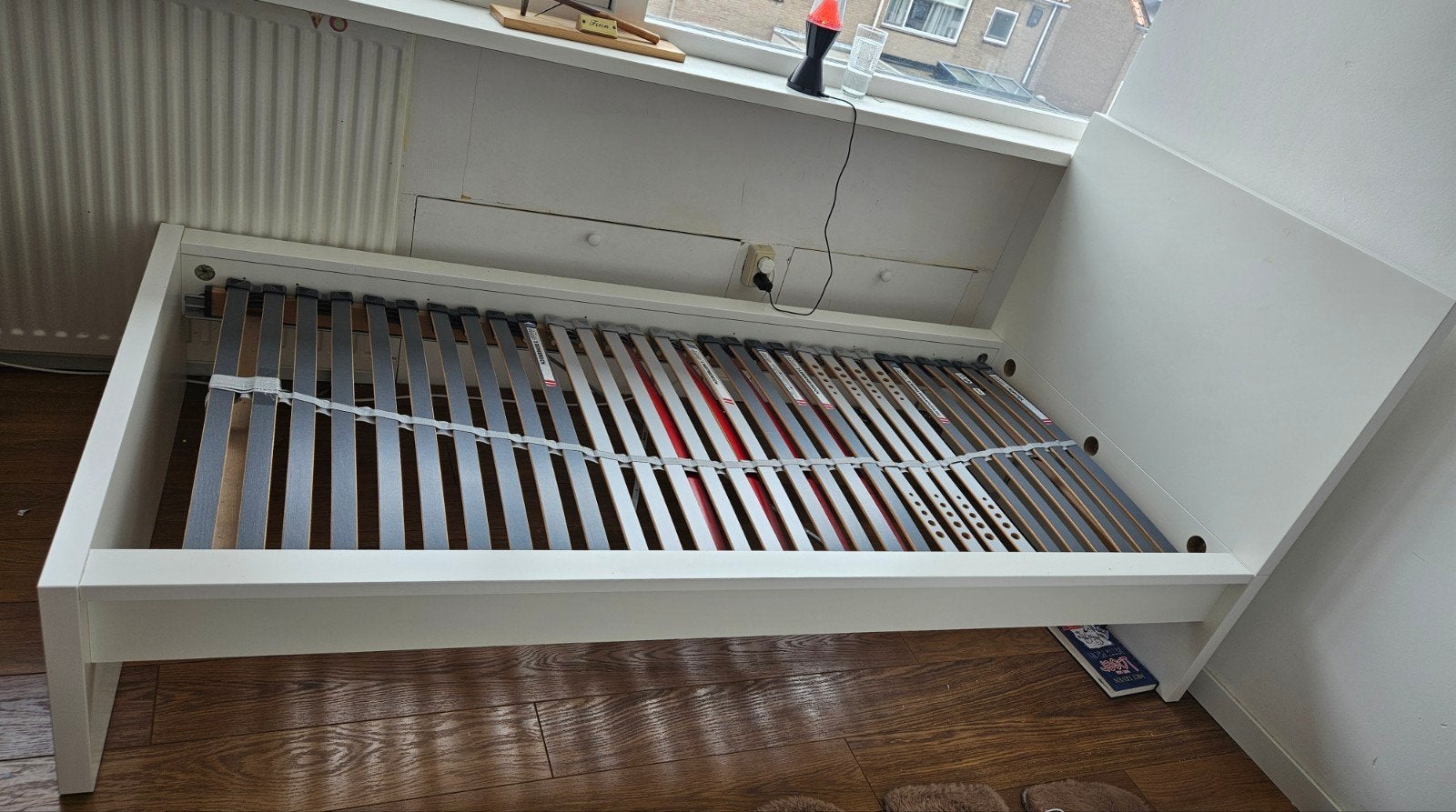 Eenpersoonsbed, Ophalen, 90 cm, Eenpersoons, Wit