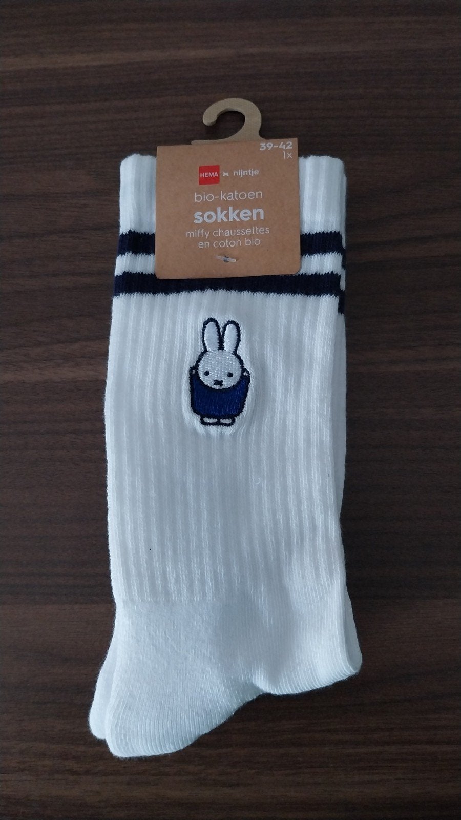 Hema x Nijntje bio-katoen sokken maat 39-42, Sokken en Kniesokken, Verzenden, Wit, Nieuw