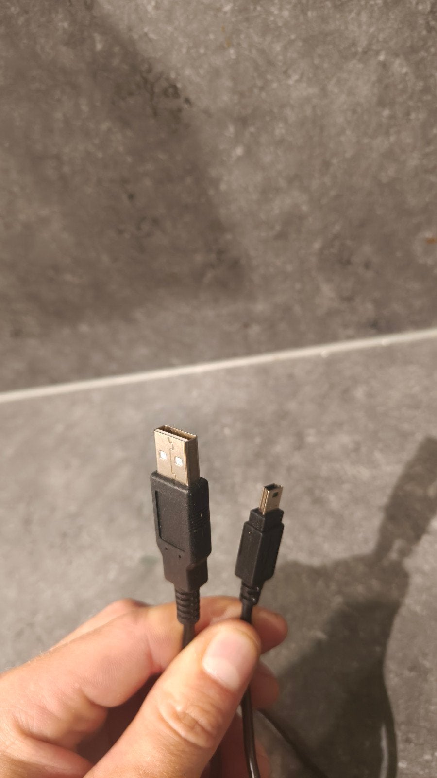 USB-A naar Mini-B kabel - 1,5 meter, Verzenden, Gebruikt