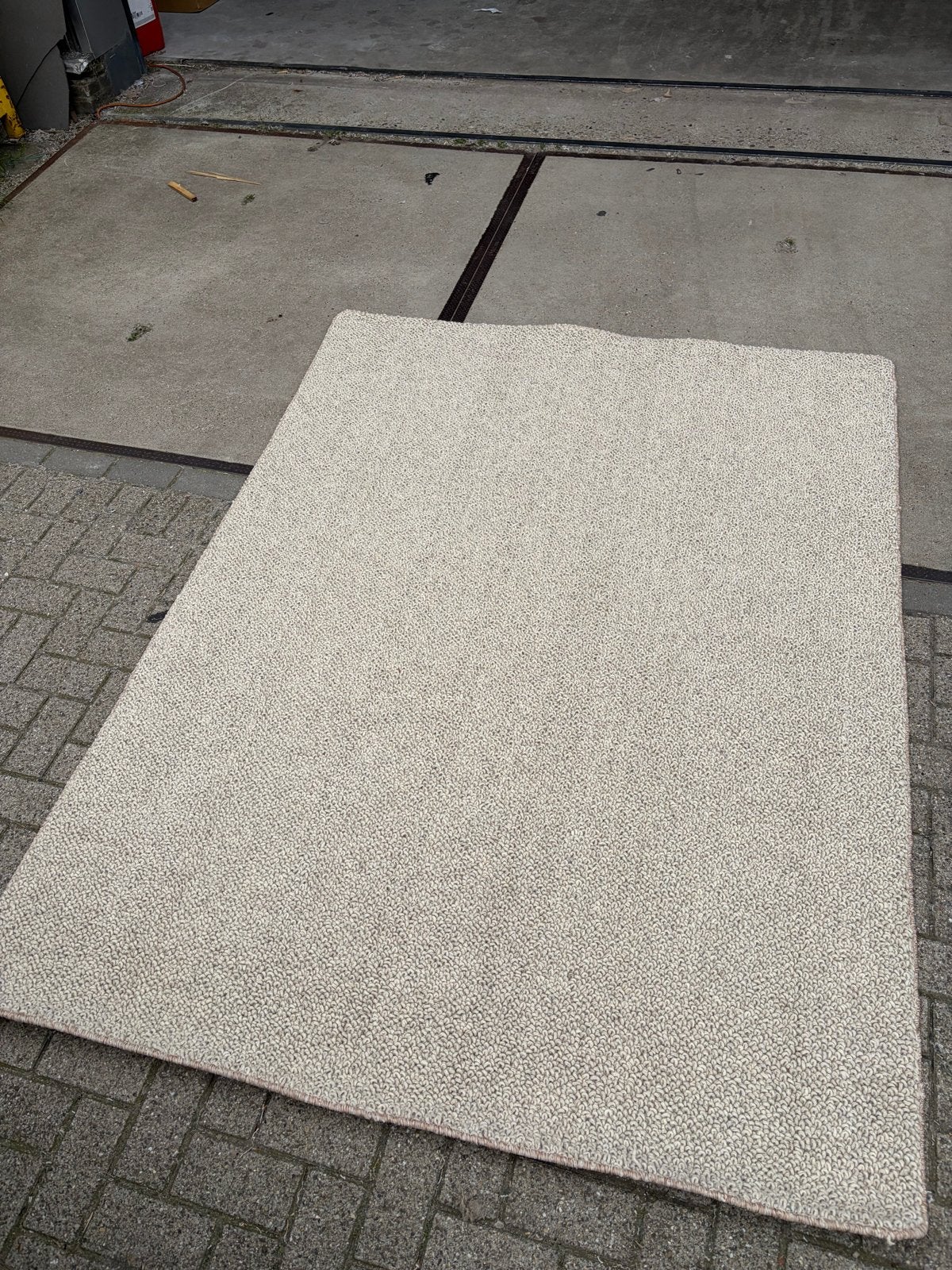 Zware wollen berber kleden met grove noppen 170x230 cm, Katoenstr 18/5, Beige, 150 tot 200 cm, Ophalen of Verzenden