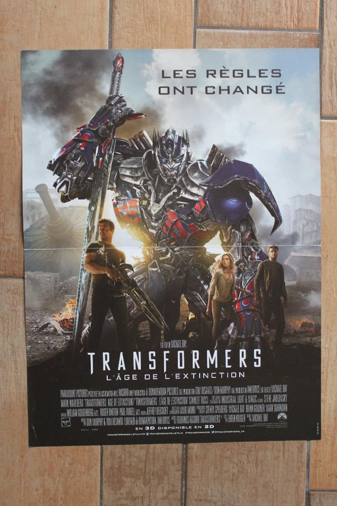 filmaffiche Transformers: Age Of Extinction filmposter, Rechthoekig Staand, Ophalen of Verzenden, Zo goed als nieuw, A1 t/m A3