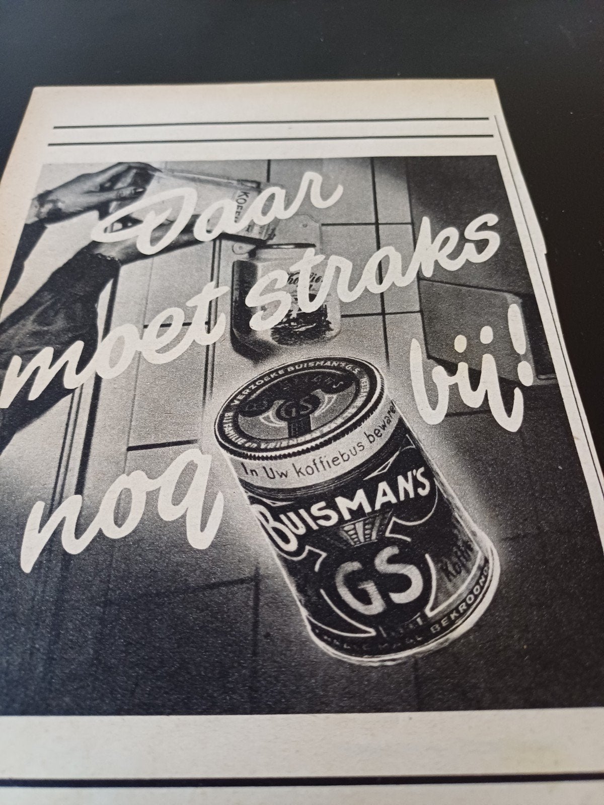 advertentie Buisman daar moet straks 1951, Ophalen of Verzenden, Zo goed als nieuw, Overige typen