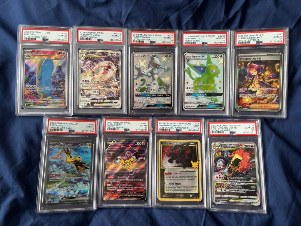 Psa graded slabs, Hobby en Vrije tijd, Verzamelkaartspellen | Pokémon, Nieuw, Ophalen of Verzenden