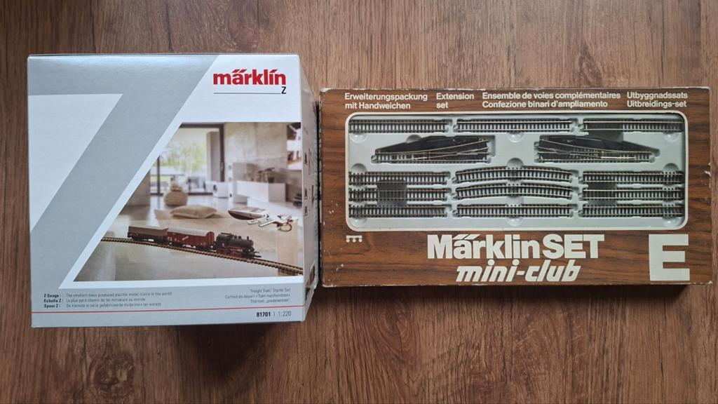 Märklin Spoor Z Startset 81701 + Uitbreidingsset 8190, Hobby en Vrije tijd, Modeltreinen | Overige schalen, Wisselstroom, Ophalen of Verzenden