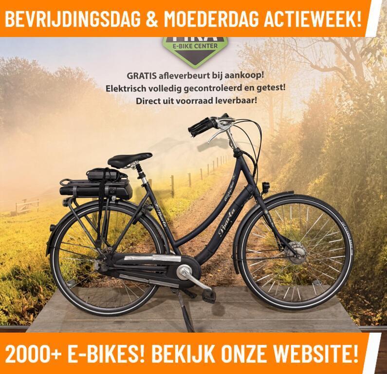 Sparta Country Tour Elektrische fiets met voorwiel motor!, Sparta, Zo goed als nieuw, 51 tot 55 cm, 50 km per accu of meer