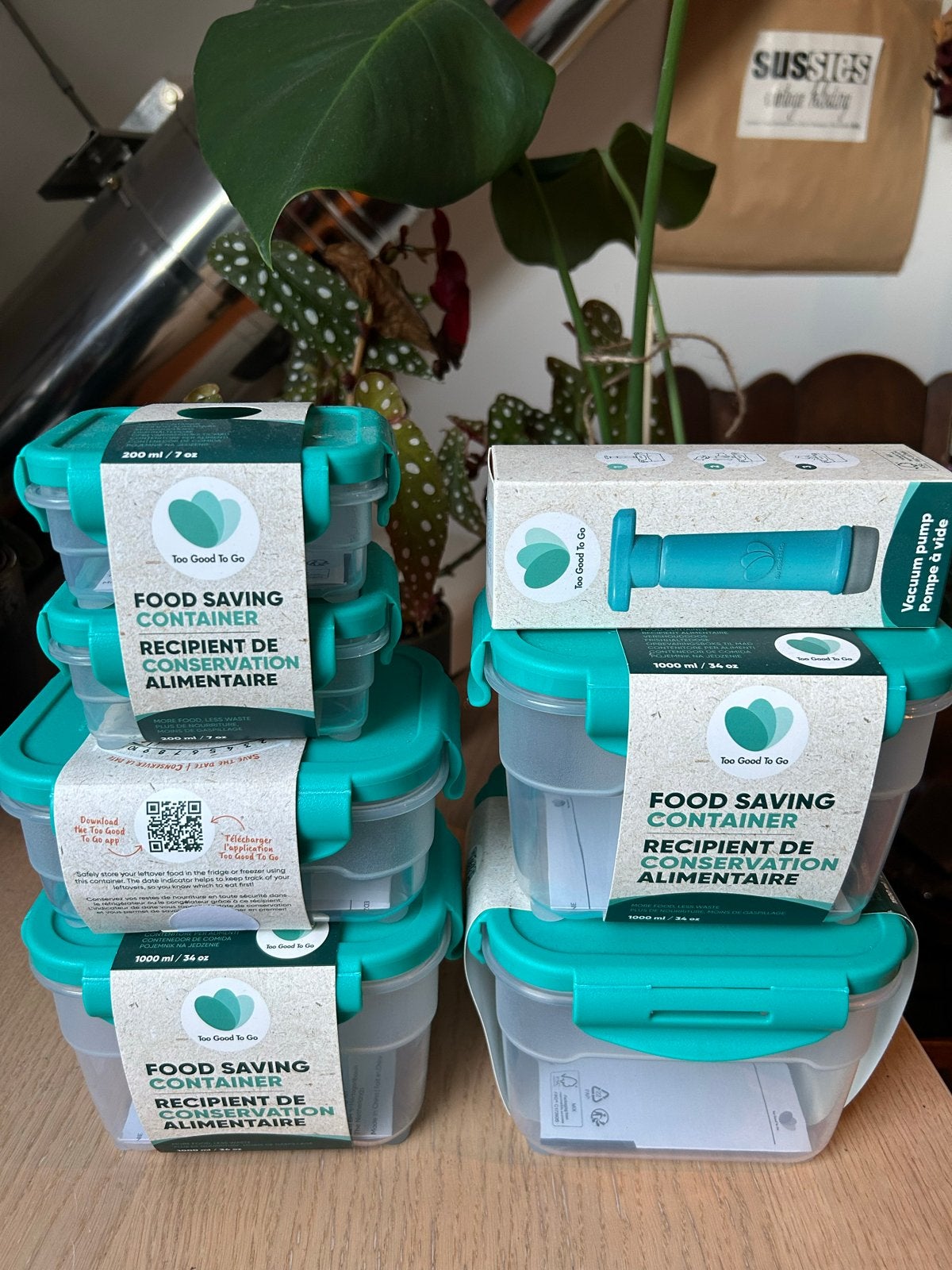 Too Good To Go Food Saving Containers met vacuümpomp, Ophalen, Kunststof, Nieuw, Voorraadpot