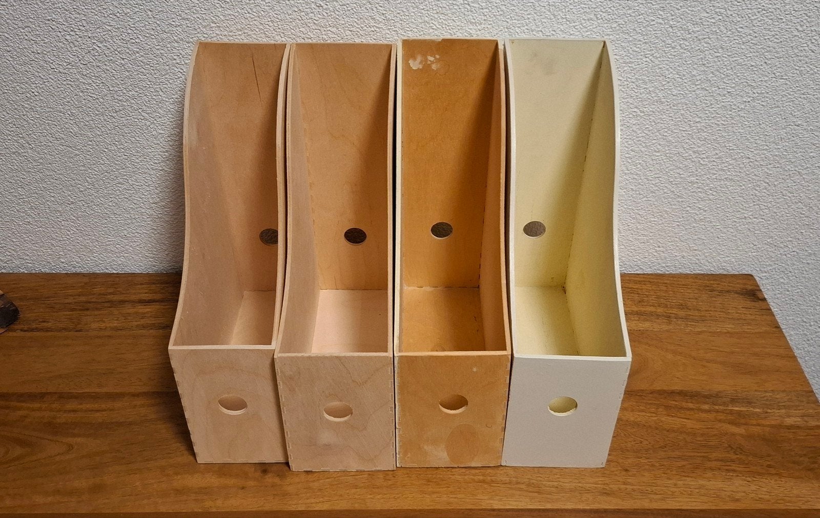 Houten opbergruimte,  tijdschriftenbak en documentatie bakje, Ophalen, Gebruikt, Lectuurbak, Overige stijlen