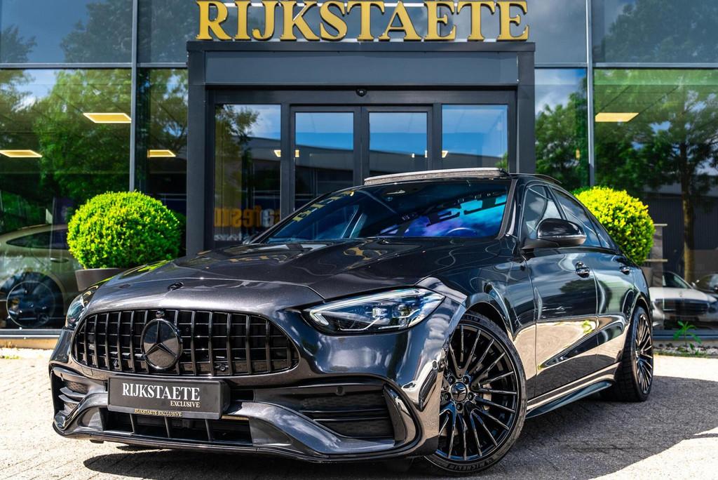 Mercedes C-klasse 300 AMG Line|PANO|BURMESTER|CAMERA|ACC|19', Automaat, 4 cilinders, 258 pk, Bedrijf