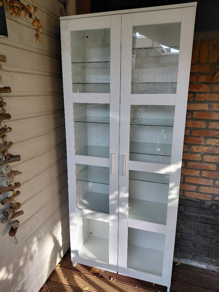 Ikea Brimnes vitrinekast, Ophalen, Met plank(en), Gebruikt, 50 tot 100 cm