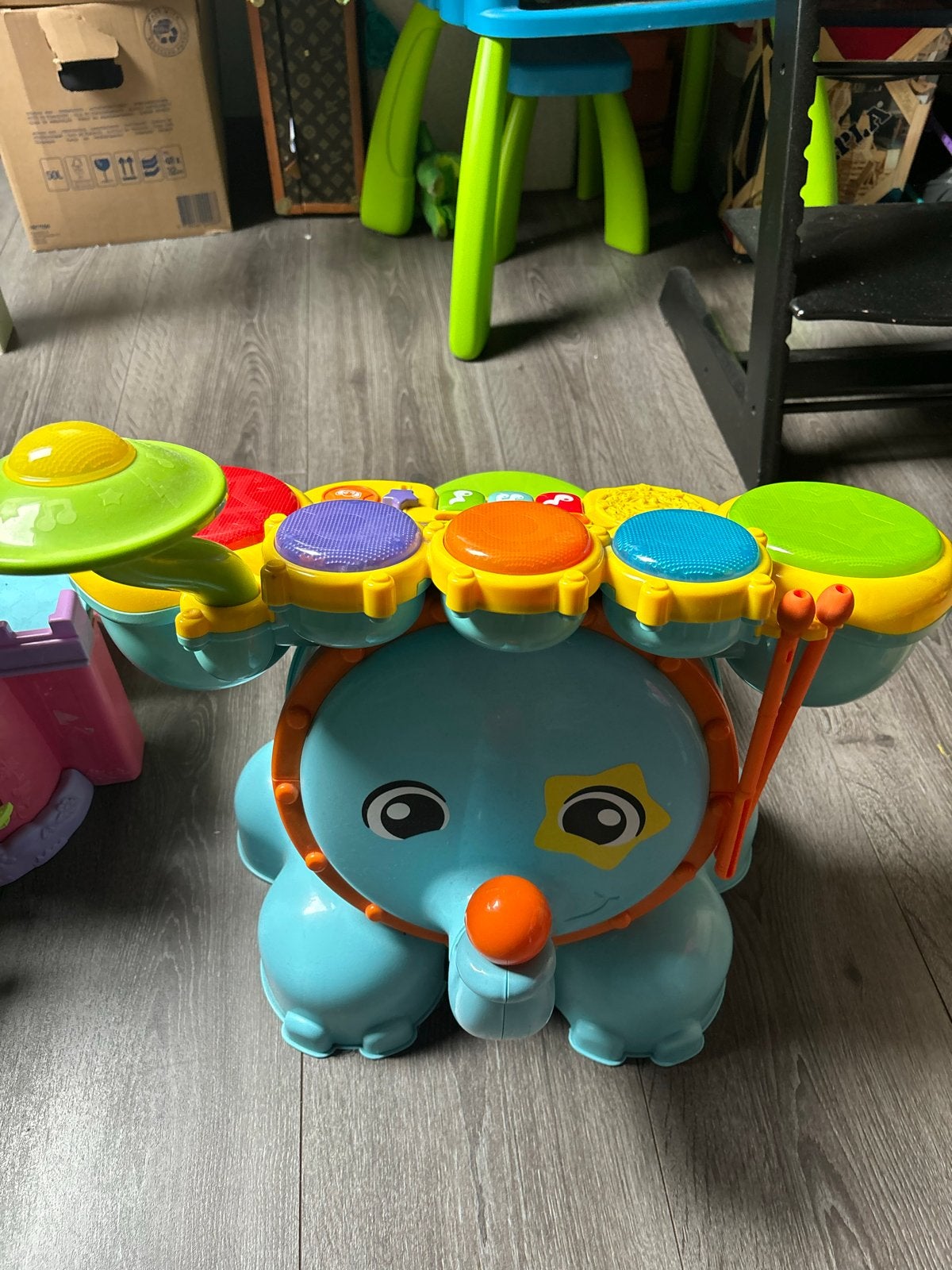 VTech drumstel voor kinderen - interactief en leerzaam, Kinderen en Baby's, Ophalen, Gebruikt, 6 maanden tot 2 jaar