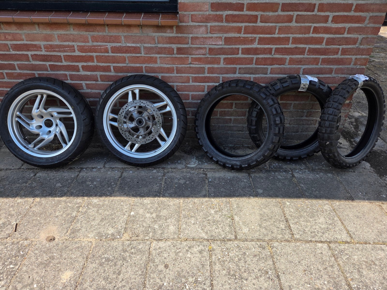 € 550,- COMPLETE ster WIELEN  BMW GS 1200 VOOR BWJr.04/11, Ophalen, Gebruikt, BMW