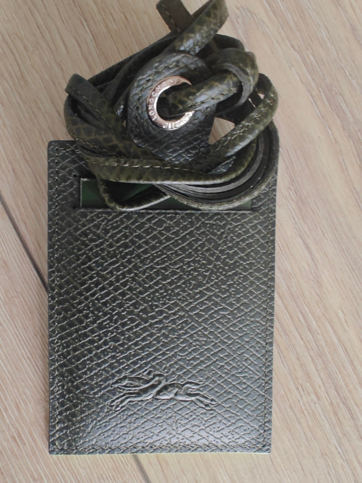 Longchamp kaarthouder/pasjeshouder groen, Ophalen of Verzenden