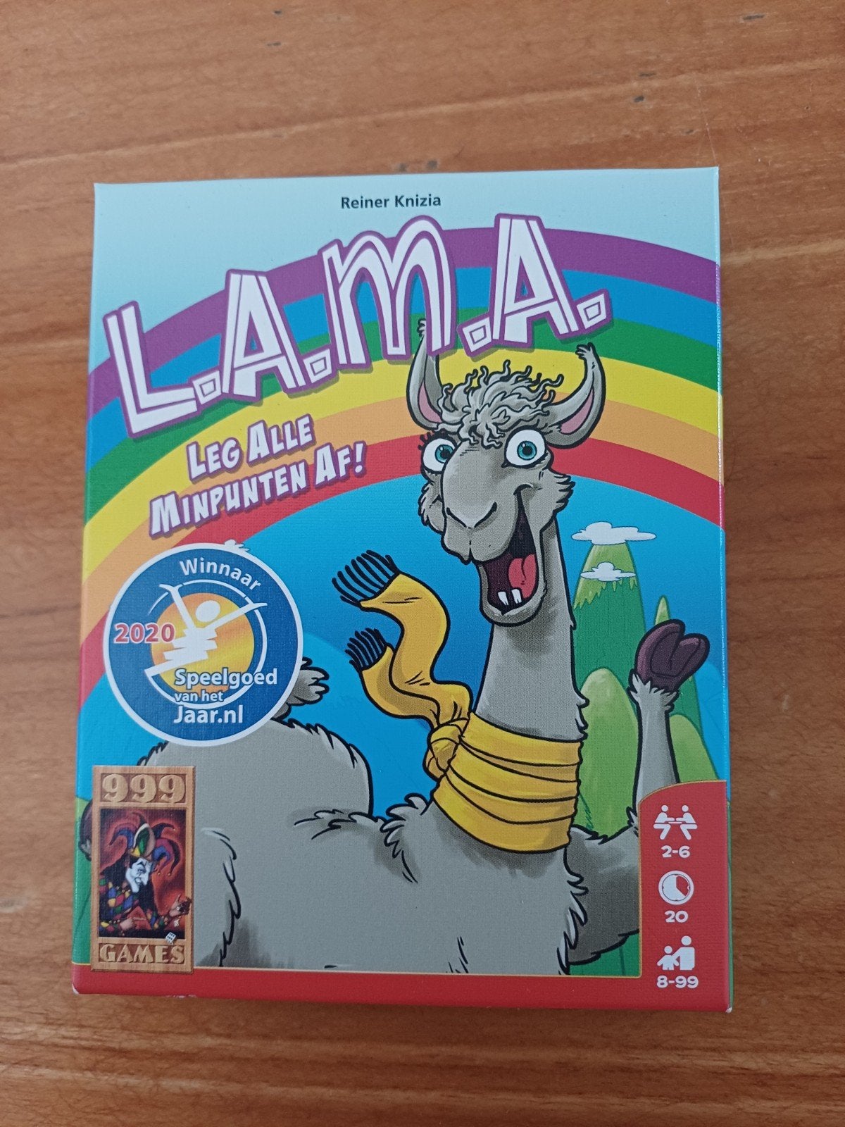 L.A.M.A. Leg Alle Minpunten Af! - Kaartspel, Vijf spelers of meer, Ophalen of Verzenden, Zo goed als nieuw, 999 Games