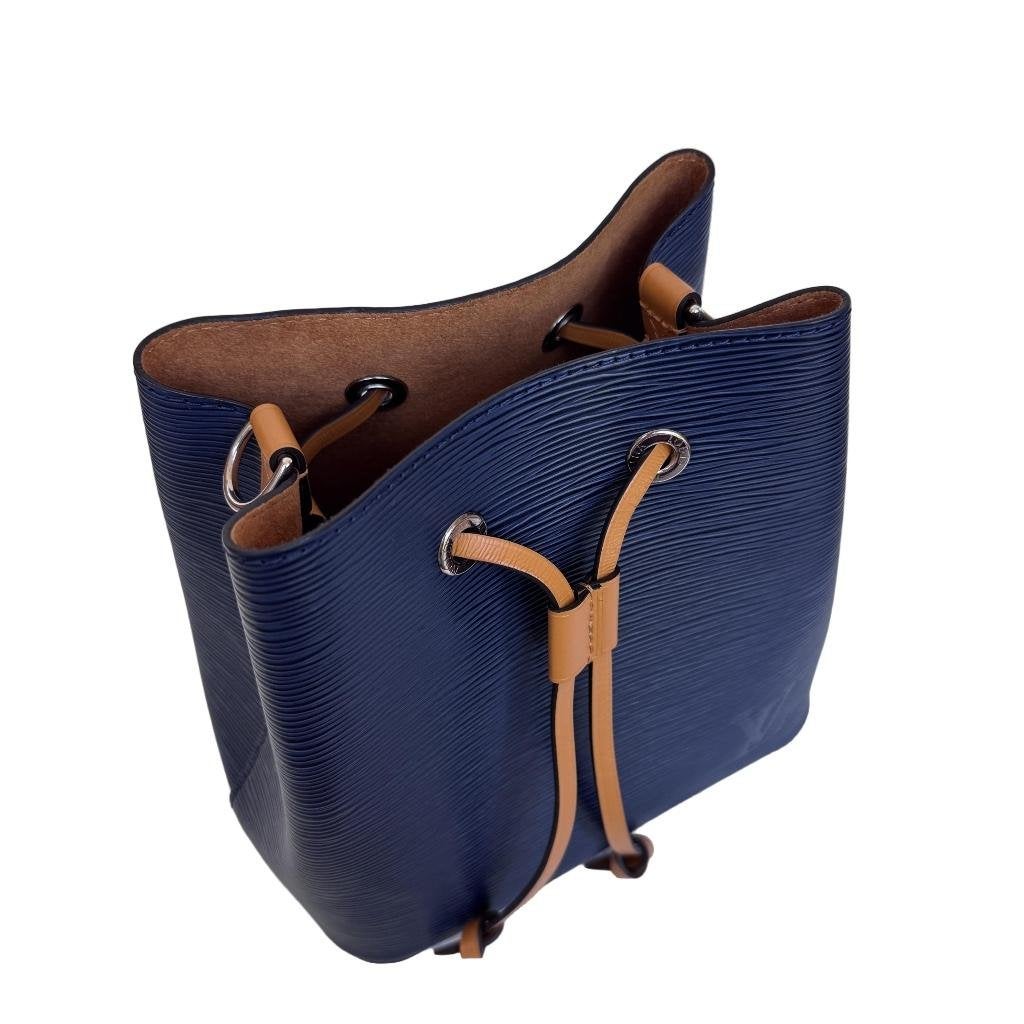 Louis Vuitton Neonoe BB epi indigo saffraan crossbody tas image 5