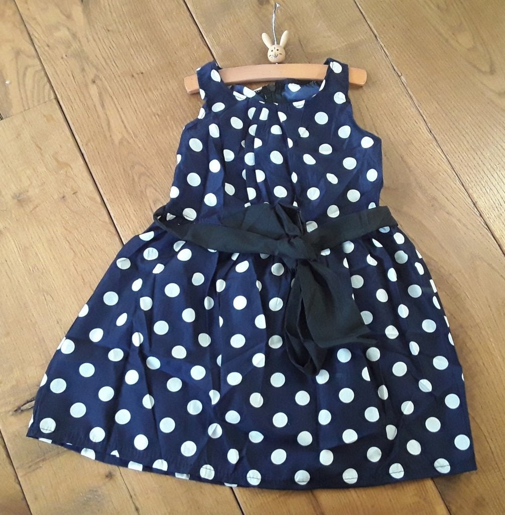 Polkadot jurkje met strik, Ophalen of Verzenden, Nieuw, Meisje, Jurk of Rok