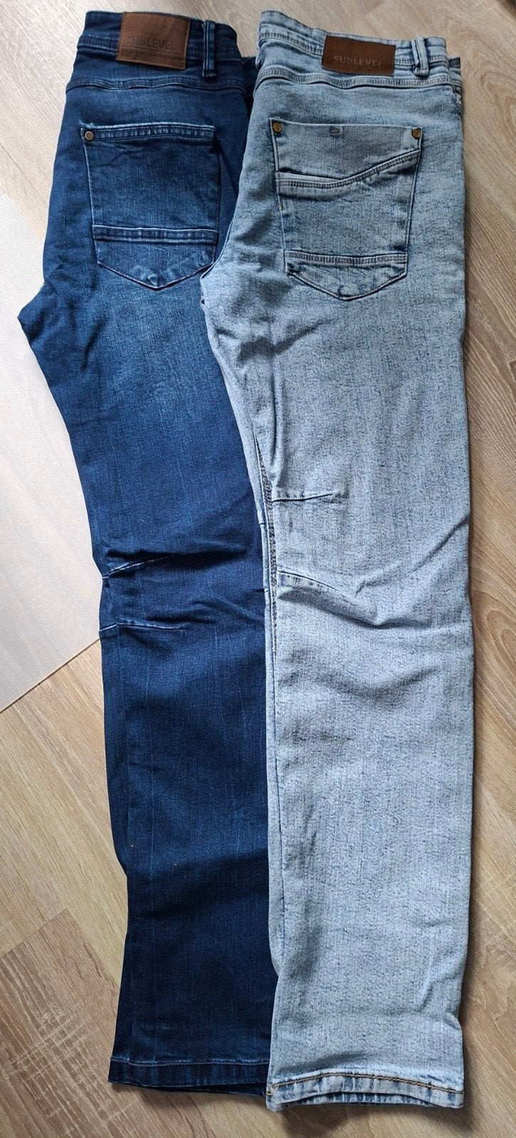 3 spijkerbroeken, Ophalen, Zo goed als nieuw, Blauw, W32 (confectie 46) of kleiner