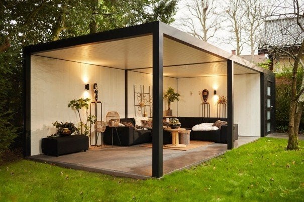 Hillhout Allure aluminium buitenverblijf showmodel te koop, Ophalen, -, Zonder ramen, -