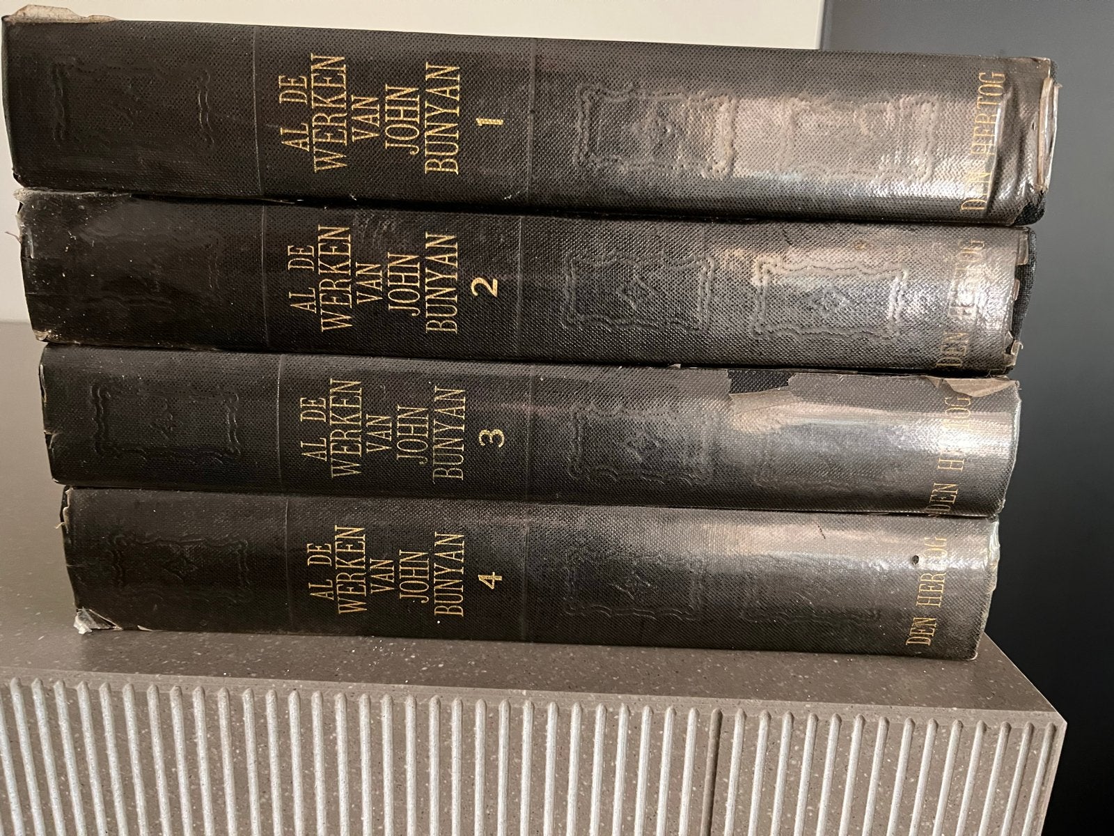 Al de werken van John Bunyan - 4 delen, Boeken, Ophalen of Verzenden, Gelezen, Christendom | Protestants