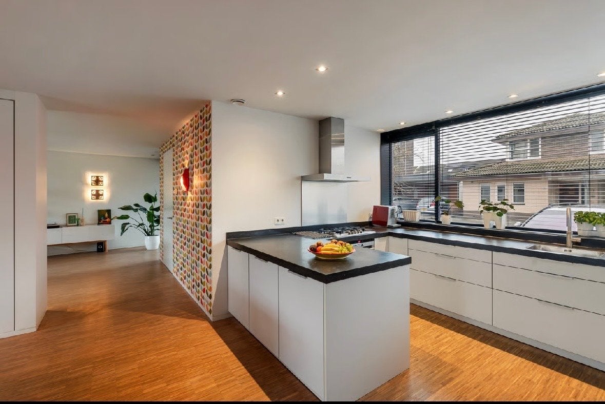 Moderne keuken met Siemens apparatuur, excl. vaatwasserfront, Ophalen, Gebruikt, Wit, Hoekkeuken
