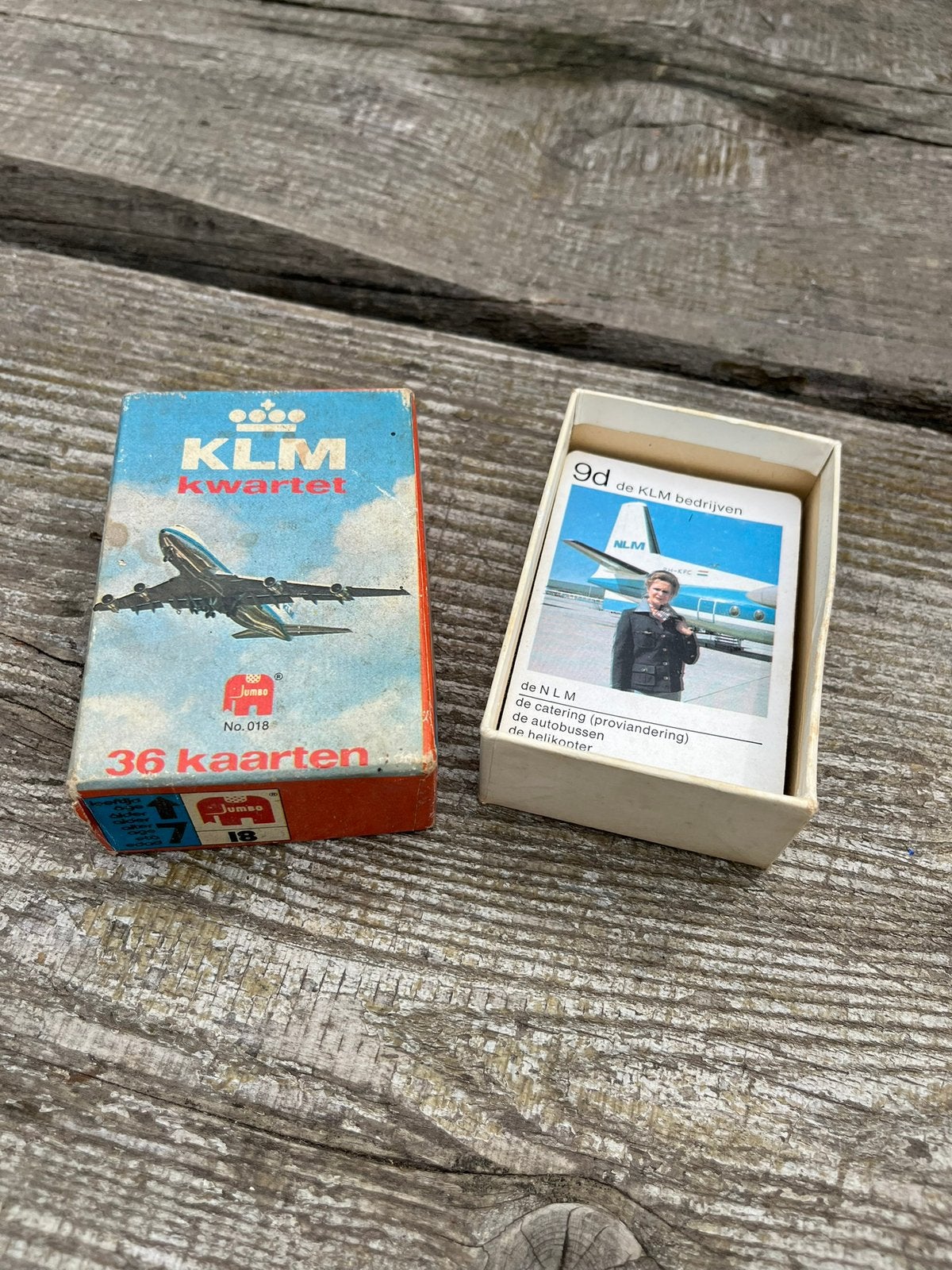 Klm kwartet compleet vintage retro jaren 60 €4,50 jumbo, Ophalen of Verzenden, Gebruikt, Kwartet(ten)