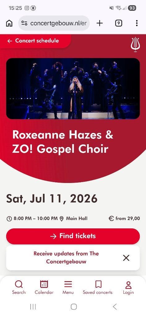 Kaartjes Roxanne Hazes en Zo concertgebouw Adam, Twee personen, Juli, Overige typen
